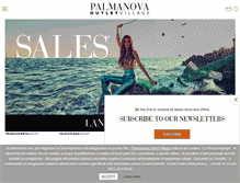 Tablet Screenshot of palmanovaoutlet.it